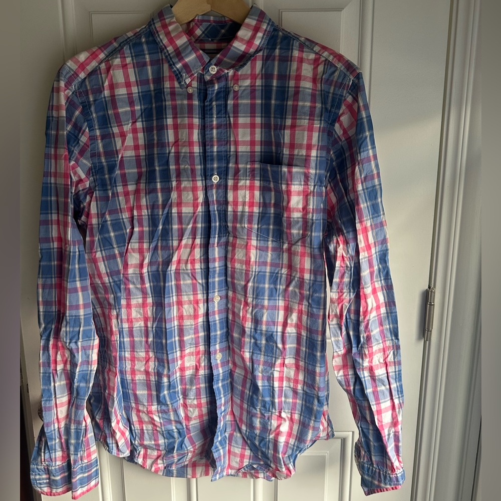 GAP Men’s Plaid Button Down Size L